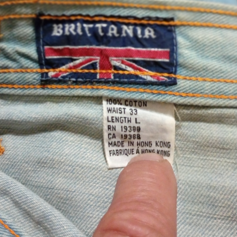 Vintage rare Brittania jeans.